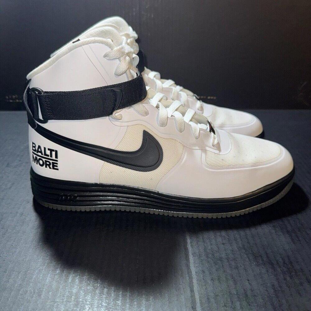 Nike Lunar Force 1 HYP HI Baltimore 617899-100 Sz 11.5 w BOX